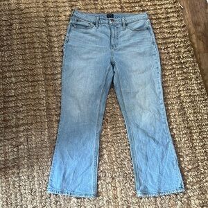 J Crew Mid Rise Flare Crop